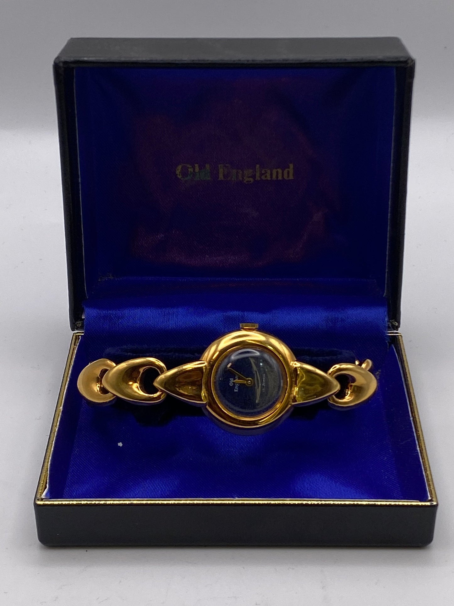 Vintage Unworn Ladies Old England Manual Wind Mechanical Dress Watch Box & Tag