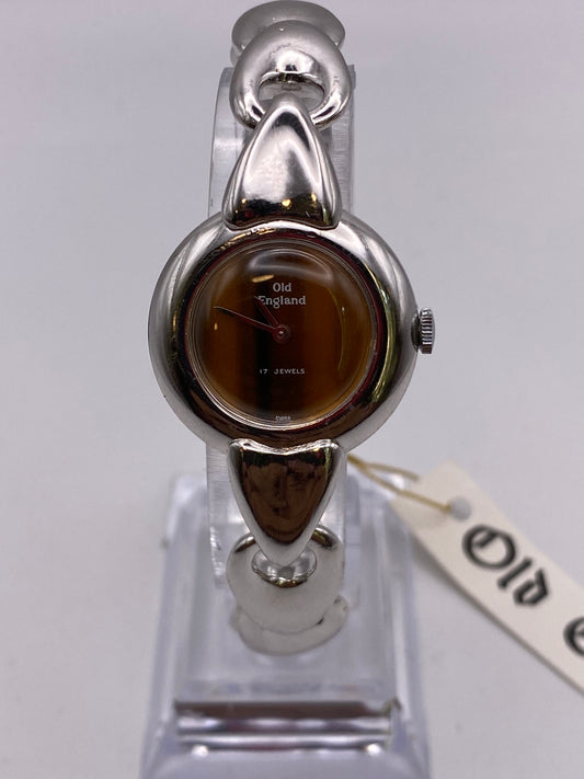 Vintage Unworn Ladies Old England Manual Wind Mechanical Dress Watch Box & Tag