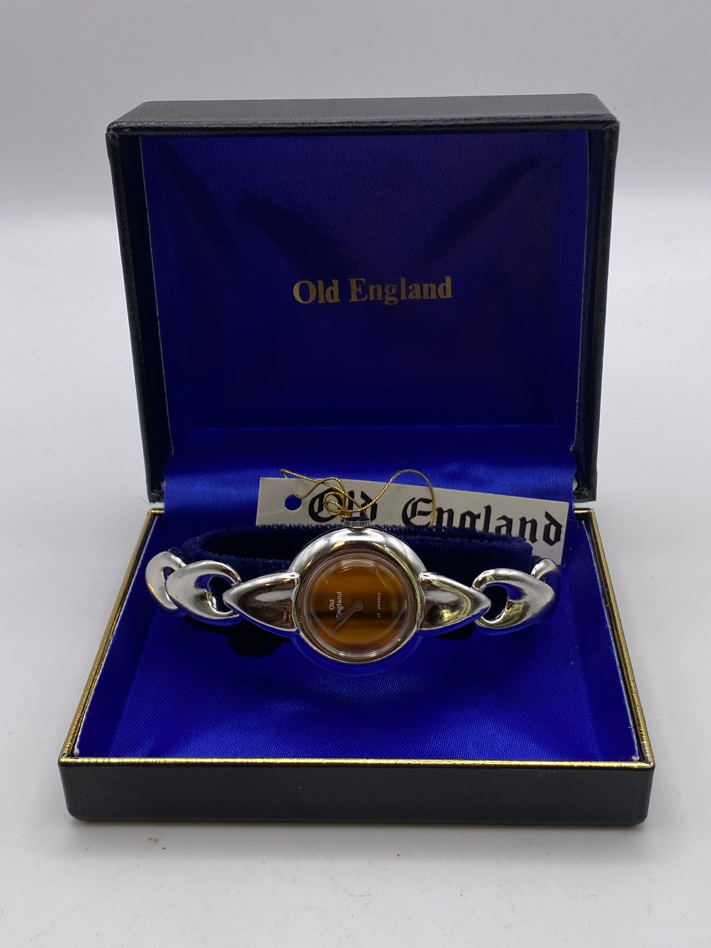 Vintage Unworn Ladies Old England Manual Wind Mechanical Dress Watch Box & Tag