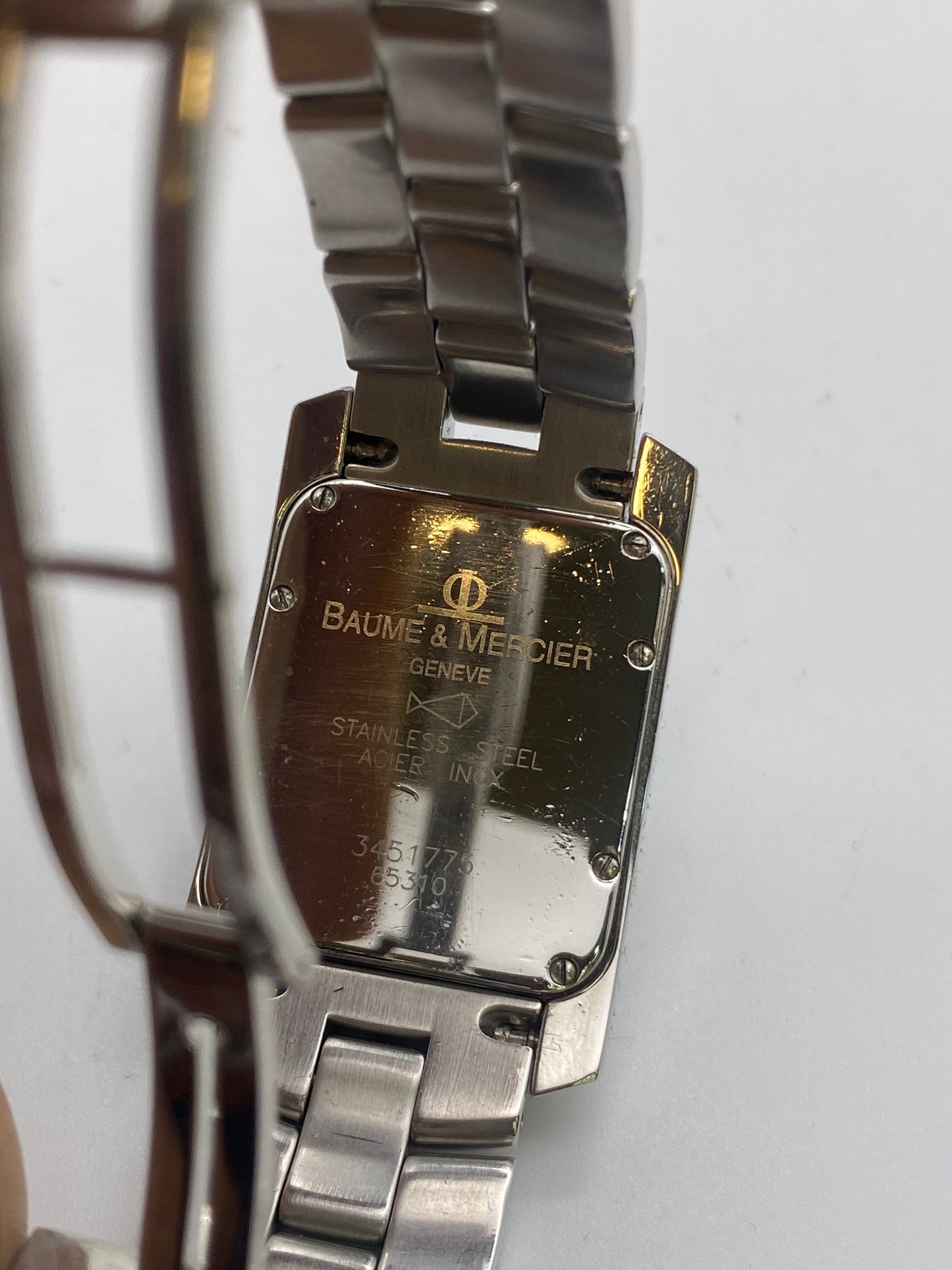 Gents Baume & Mercier Black Dial Quartz Dress Watch With Box