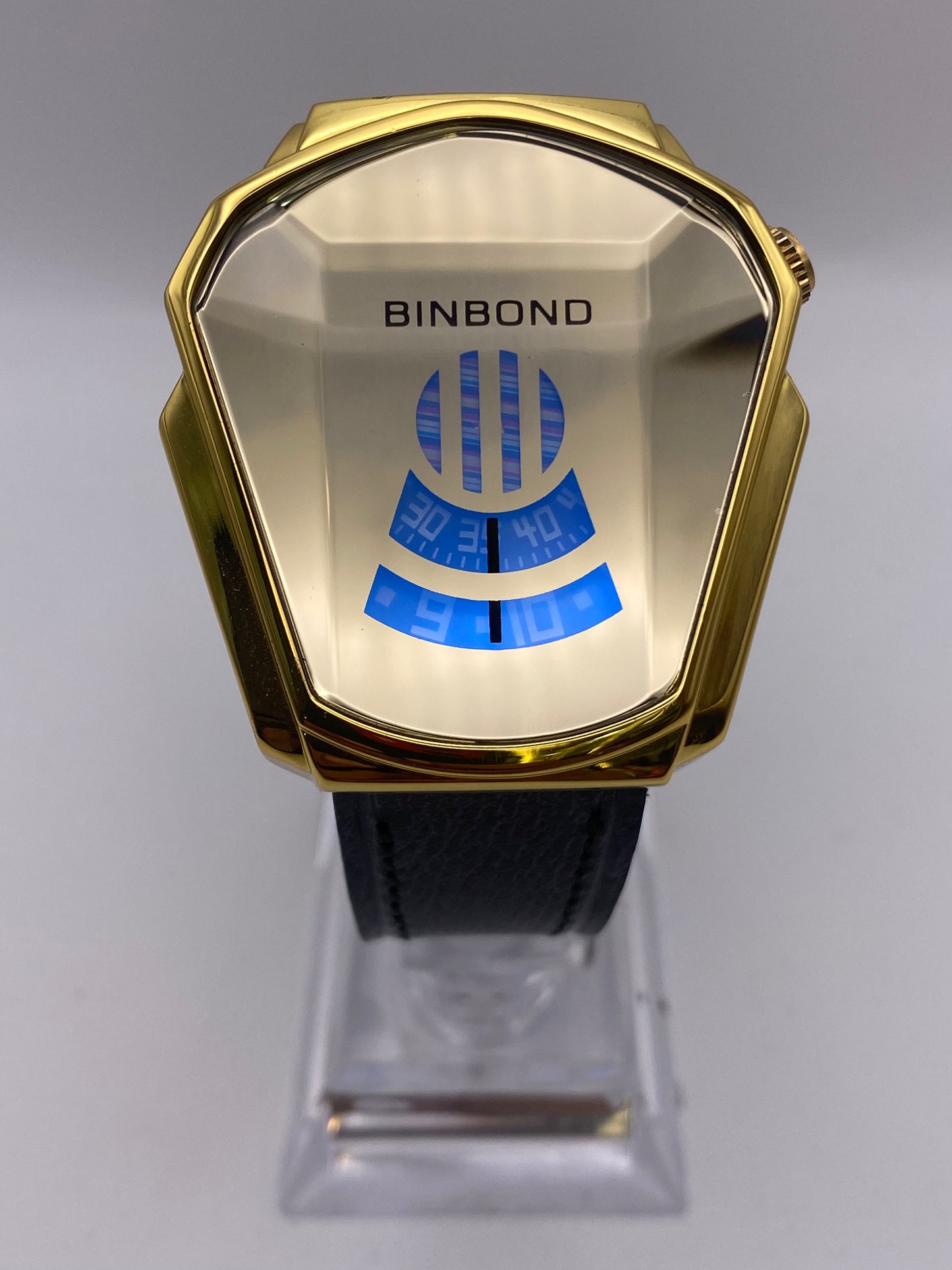 Unusual Gents Binbond Quartz Jump Hour Dress Watch