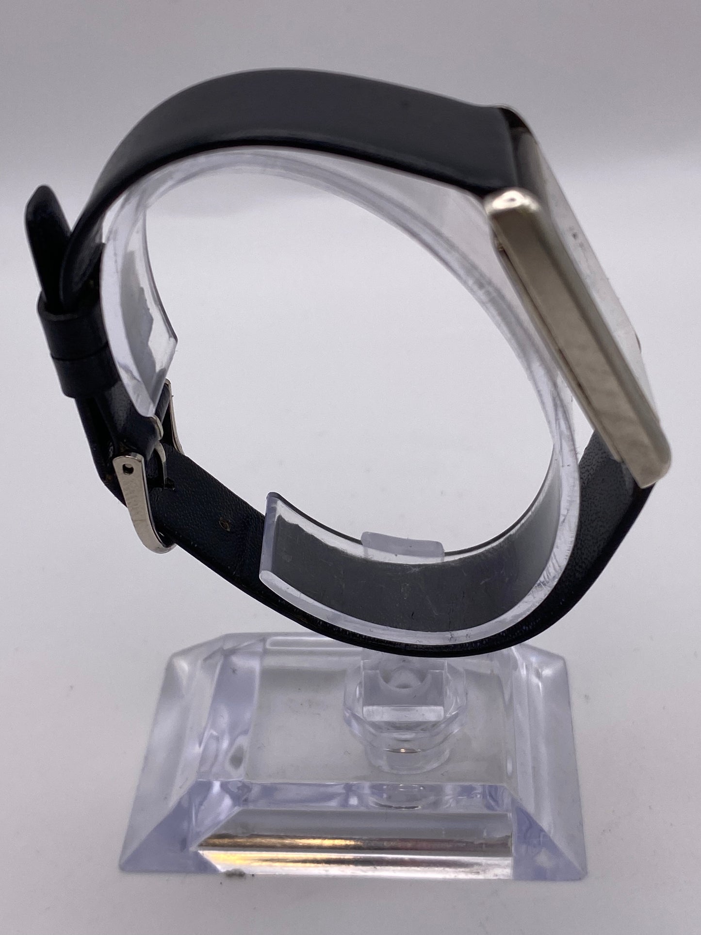 Vintage Gents Glycine 925 Silver Quartz Tank Dress Watch