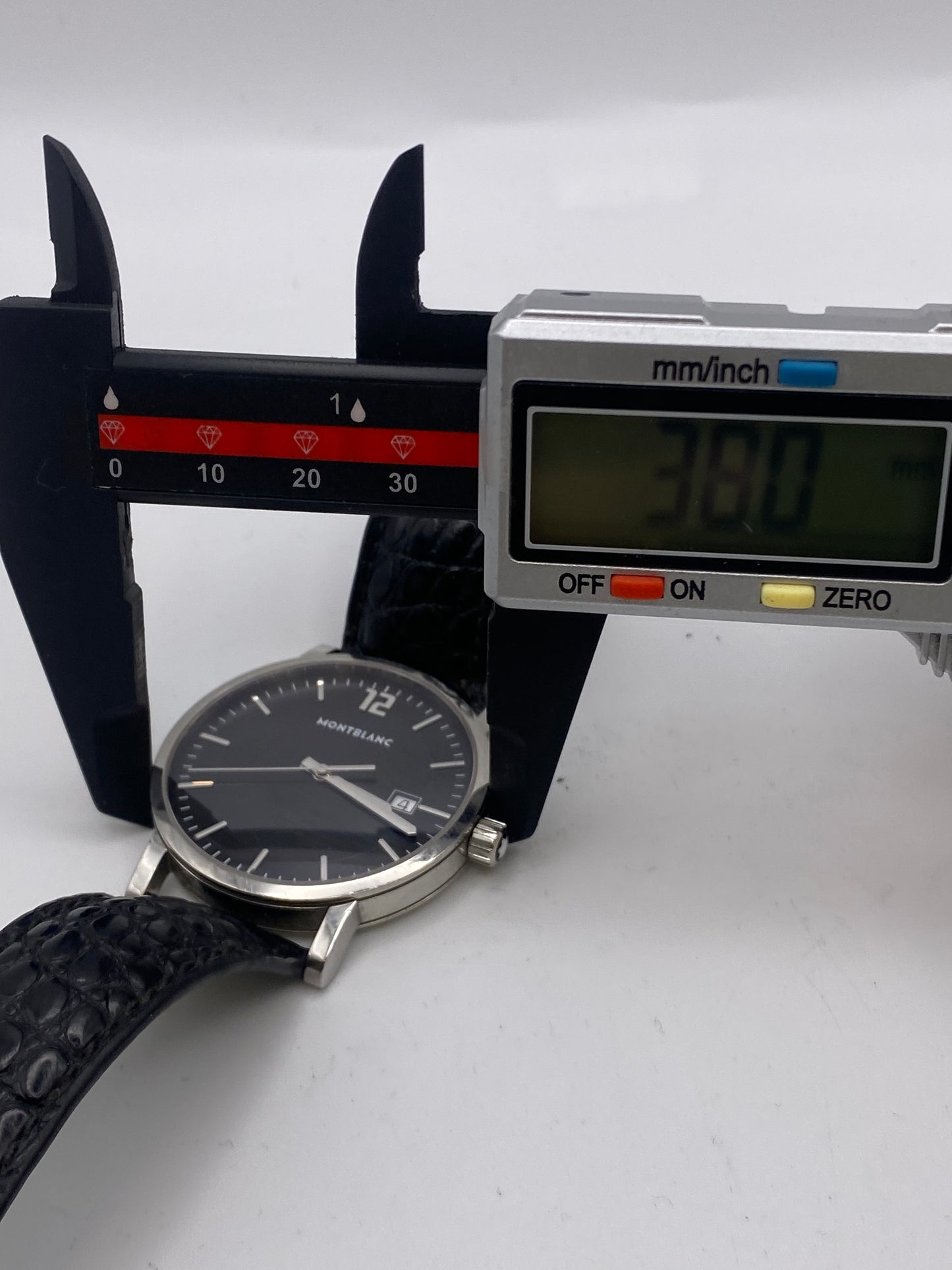 Montblanc Stainless Steel Black Dial Quartz Dress Watch  Box (RI)