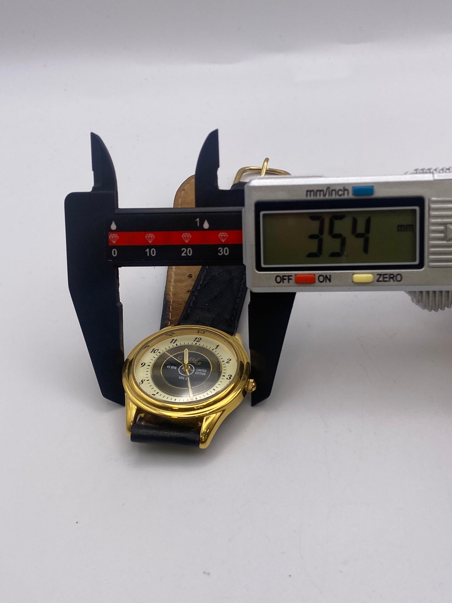 Gents Fossil Elvis Quartz Gold Plated Two Tone Dial Dress Watch