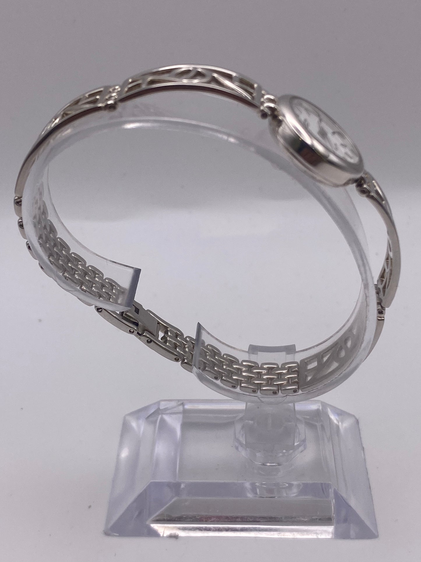 Ladies Rotary Quartz 925 Silver Cocktail Dress Watch With Box