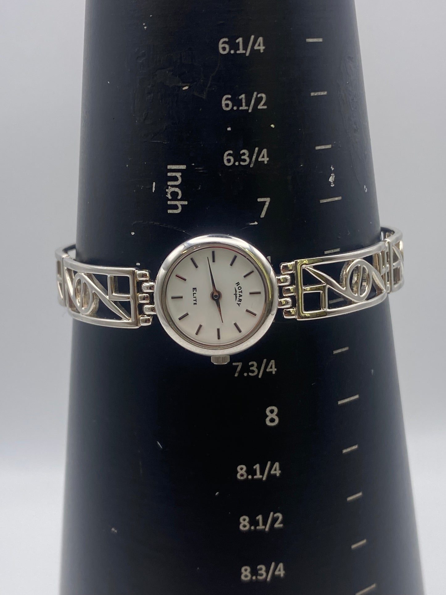 Ladies Rotary Quartz 925 Silver Cocktail Dress Watch With Box