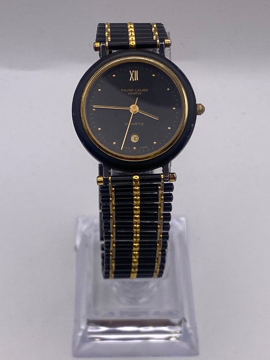 Vintage Gents Favre-Leuba Dress Watch Box & Papers