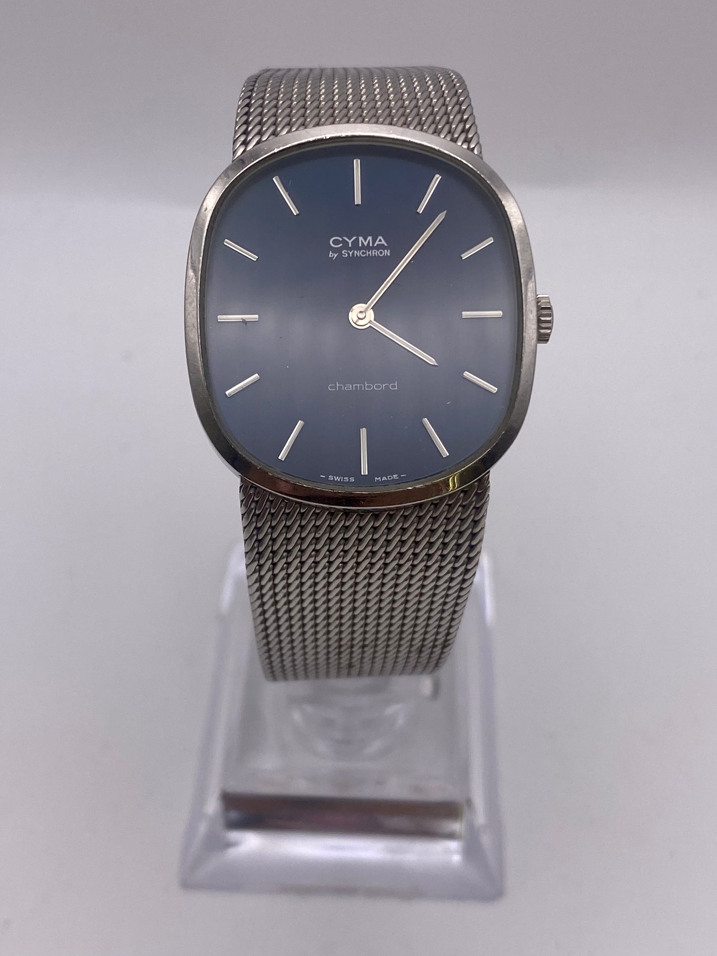 Vintage Cyma Chambond Gents Manual Wind Mechanical Dress Watch With Box