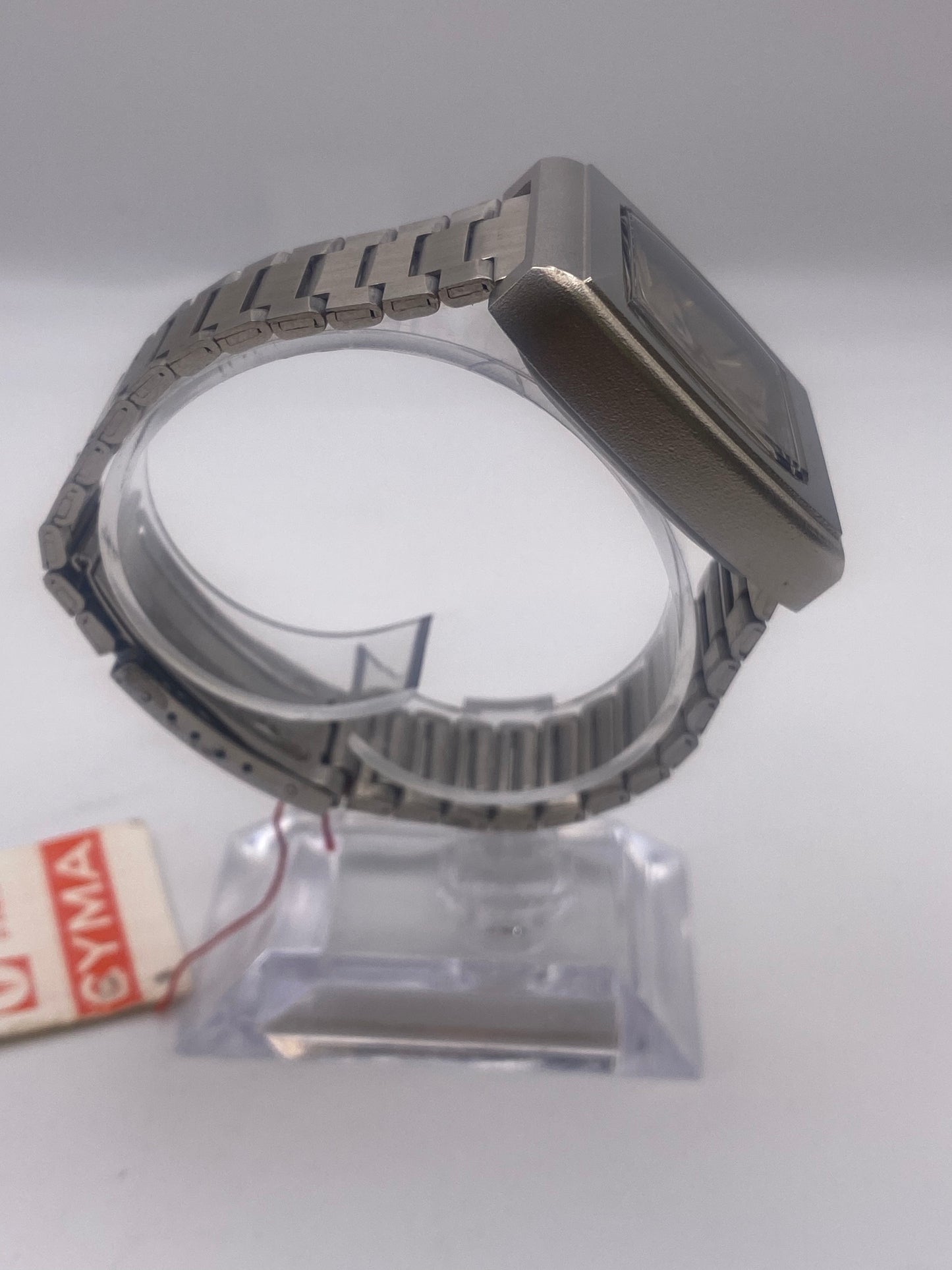 Vintage Cyma Conquistador Automatic Mechanical Silver Dial Dress Watch With Box & Tag