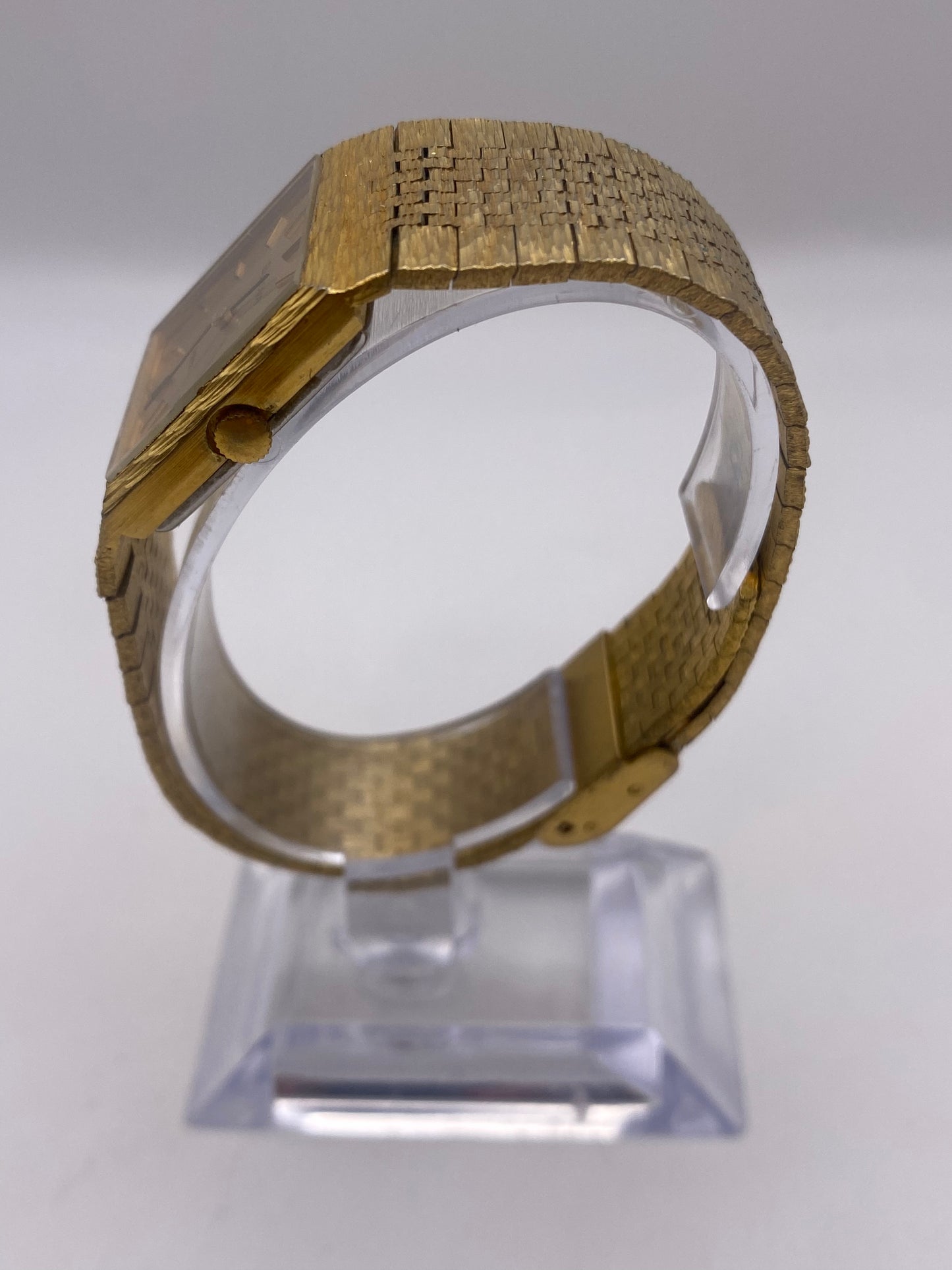 Vintage Gents Bulova Gold Plated Quartz Dress Watch