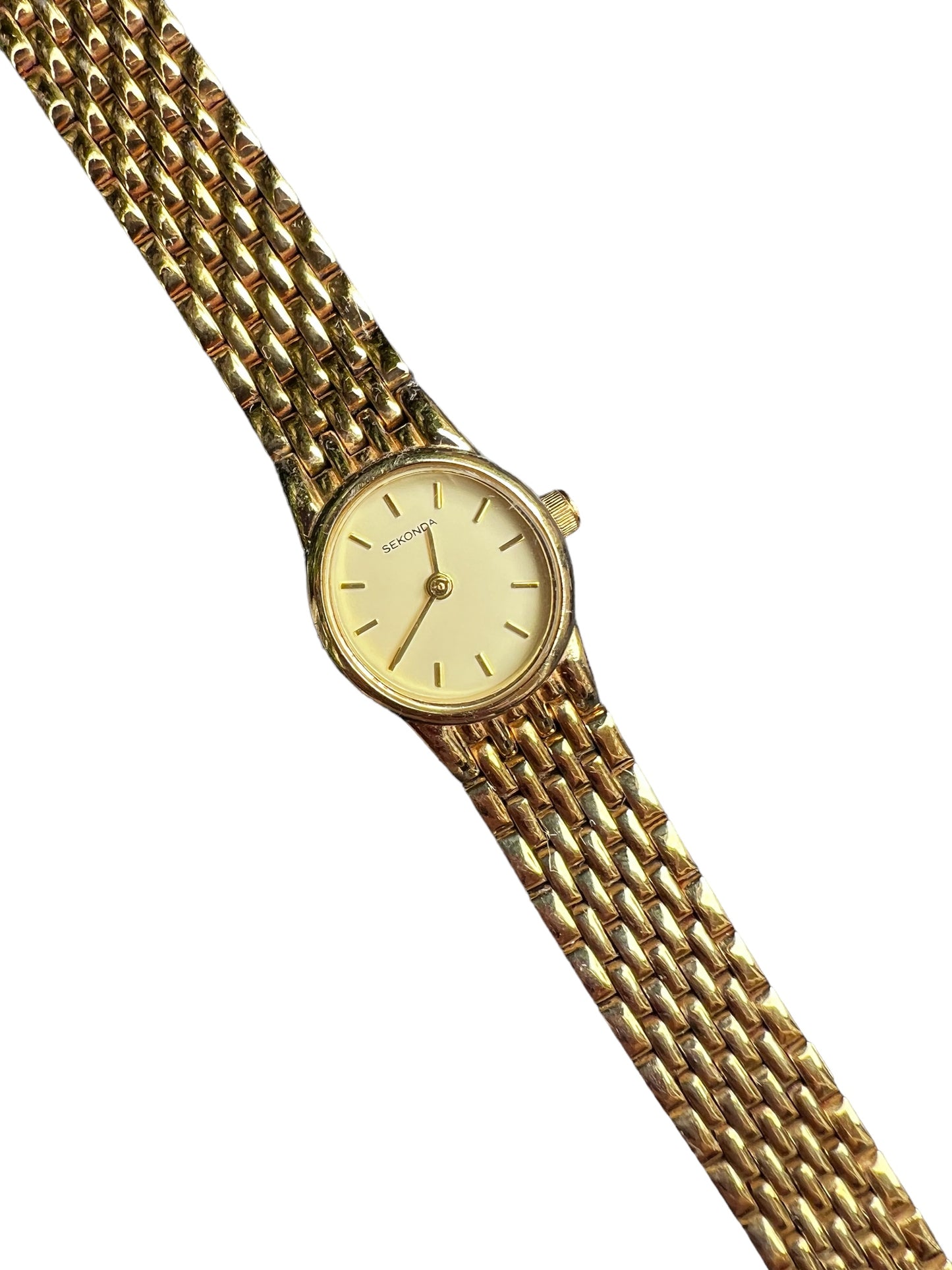 Sophisticated vintage Sekonda gold plated  ladies cocktail dress watch