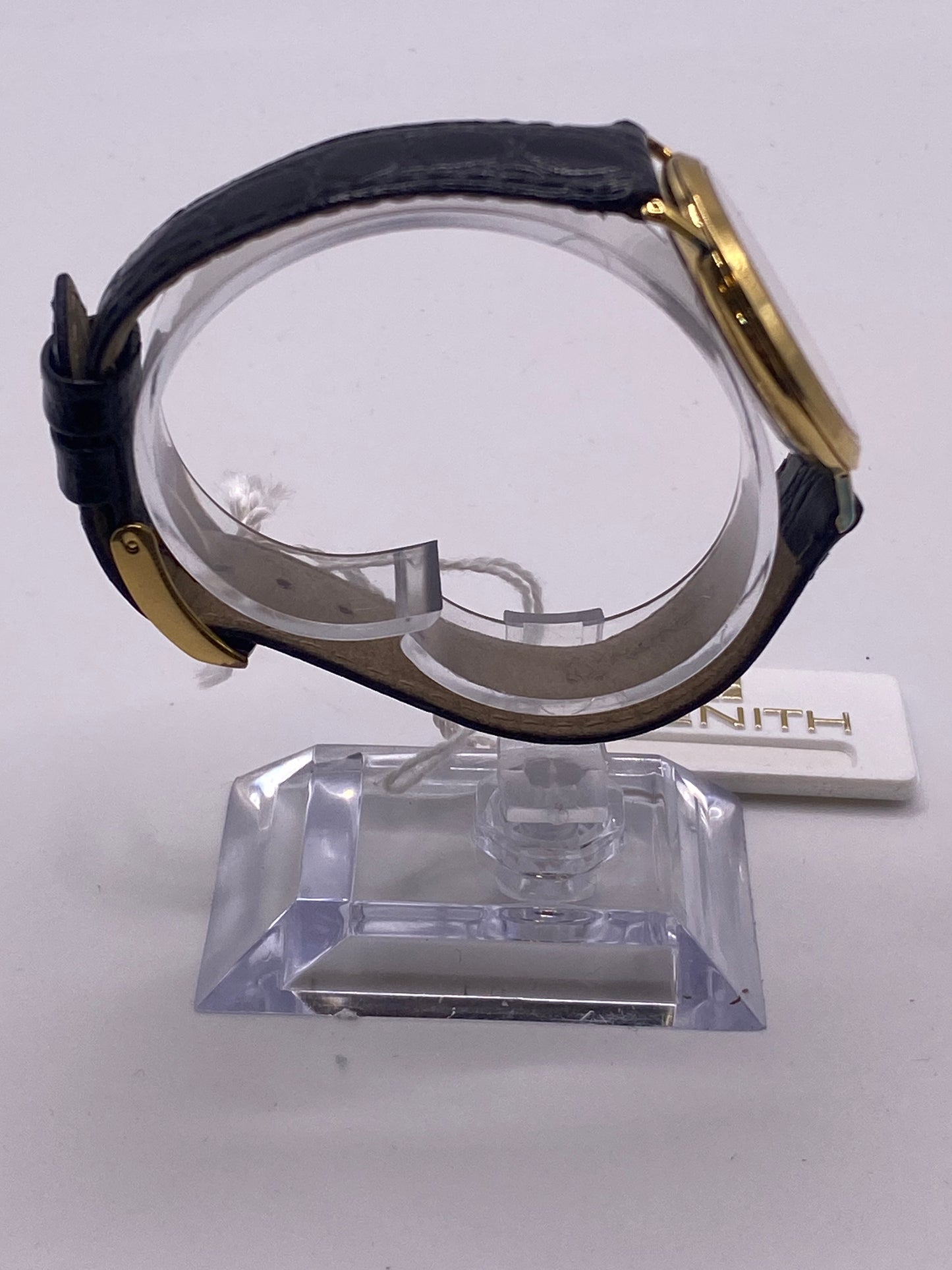 Vintage Zenith Manual Wind Mechanical Gold Plated Dress Watch With  Box & Papers