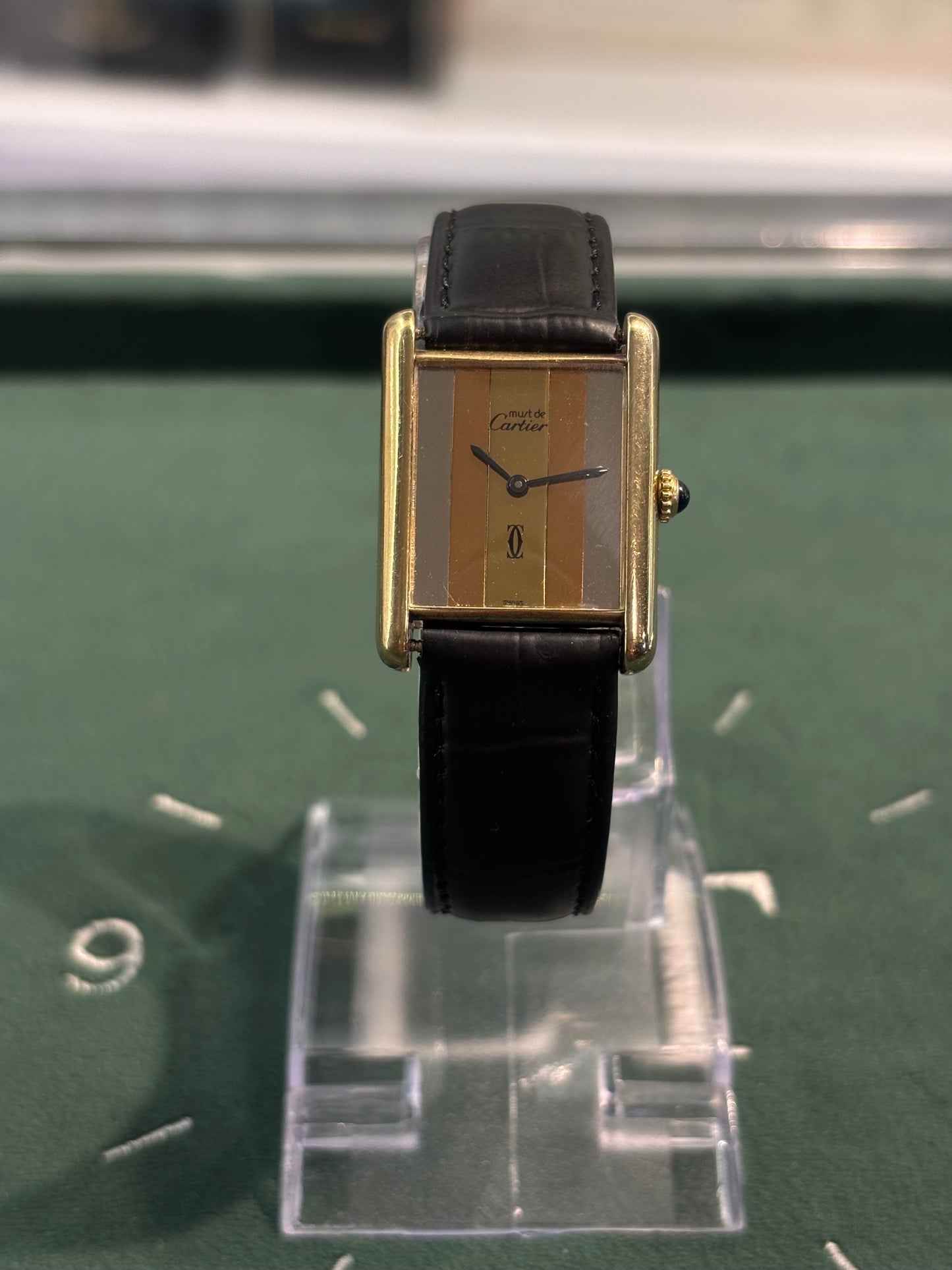 Vintage Cartier Must De Tank Trinity Dial Manual Wind Mechanical