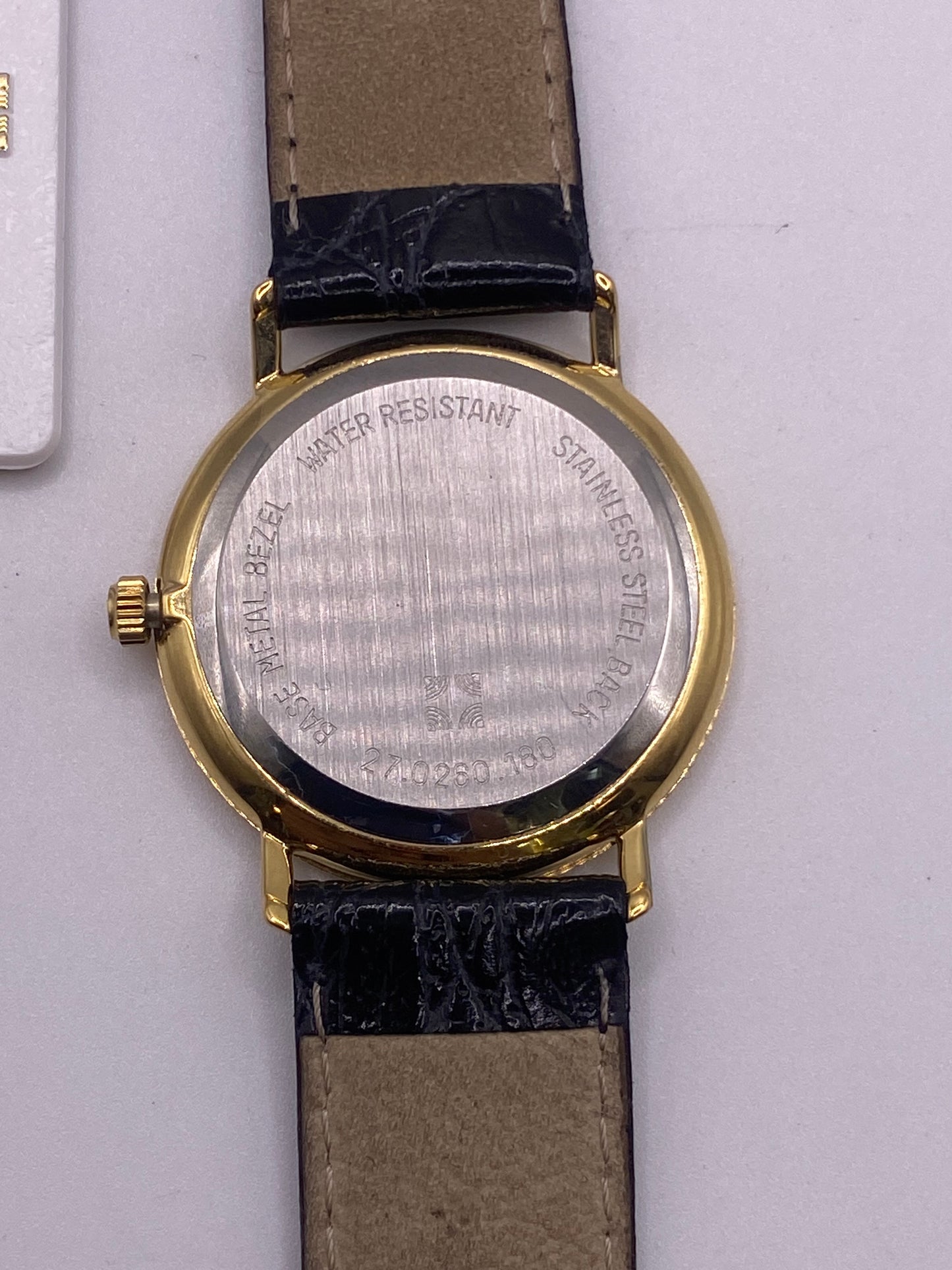 Vintage Zenith Manual Wind Mechanical Gold Plated Dress Watch With  Box & Papers