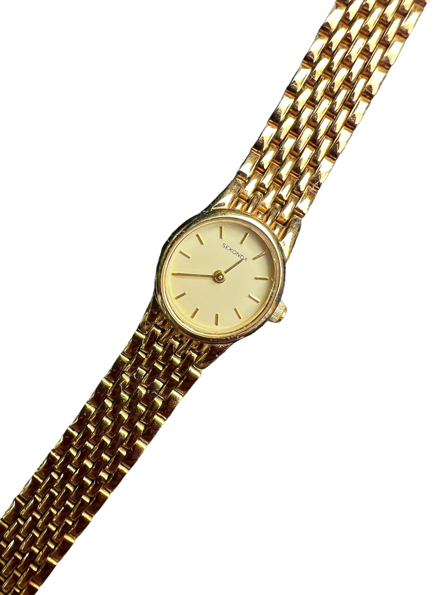 Sophisticated vintage Sekonda gold plated  ladies cocktail dress watch