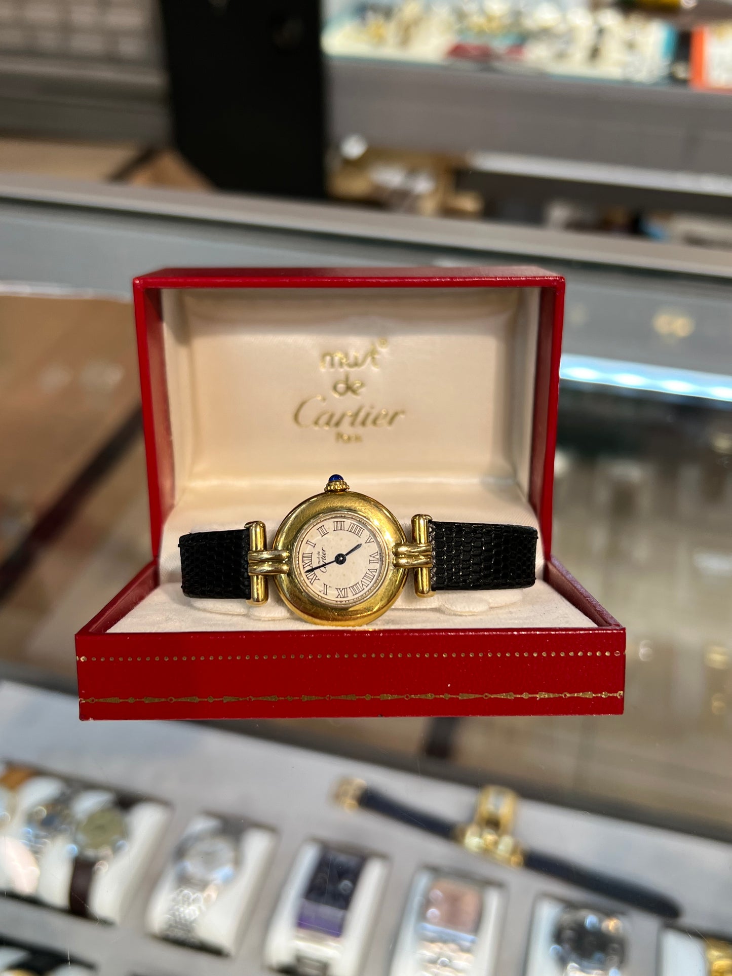 Vintage Ladies Cartier Colisee White Dial Dress Watch