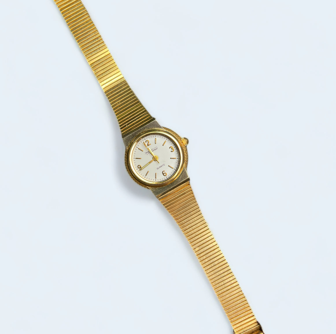 Unusual Neptunus vintage gold plated womes's cocktail dress  watch