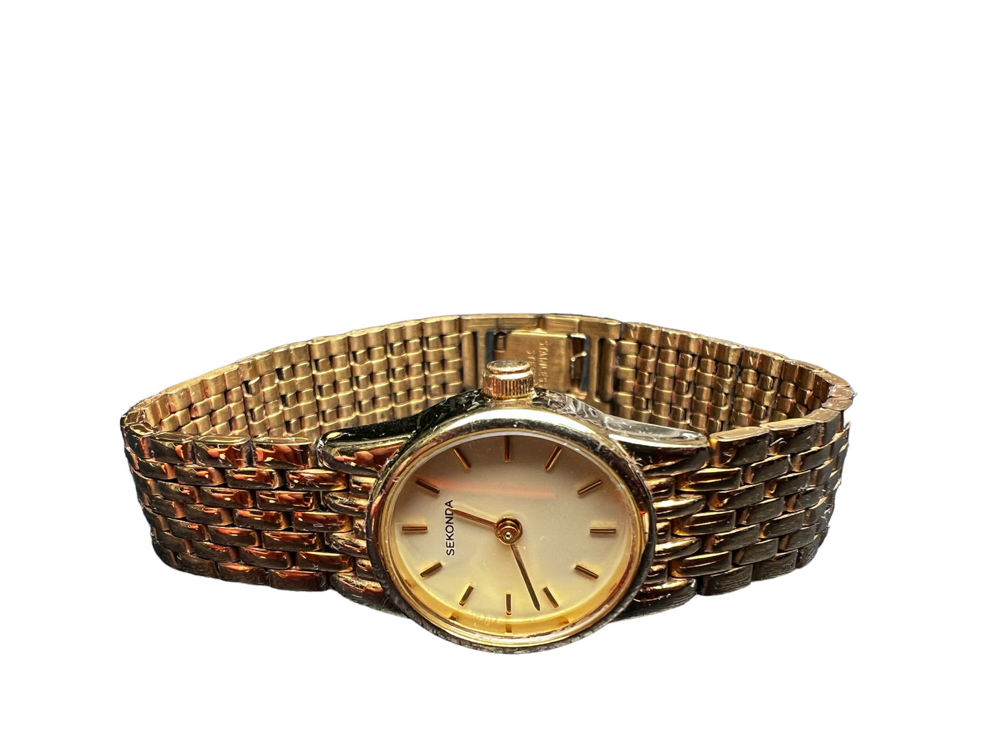 Sophisticated vintage Sekonda gold plated  ladies cocktail dress watch