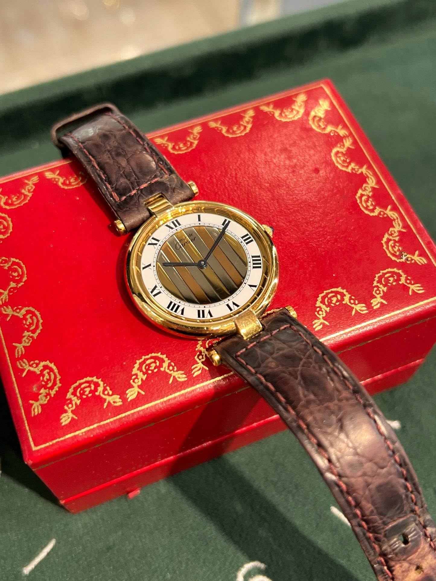 Vintage Cartier Gents Must De Vendome Dress Watch