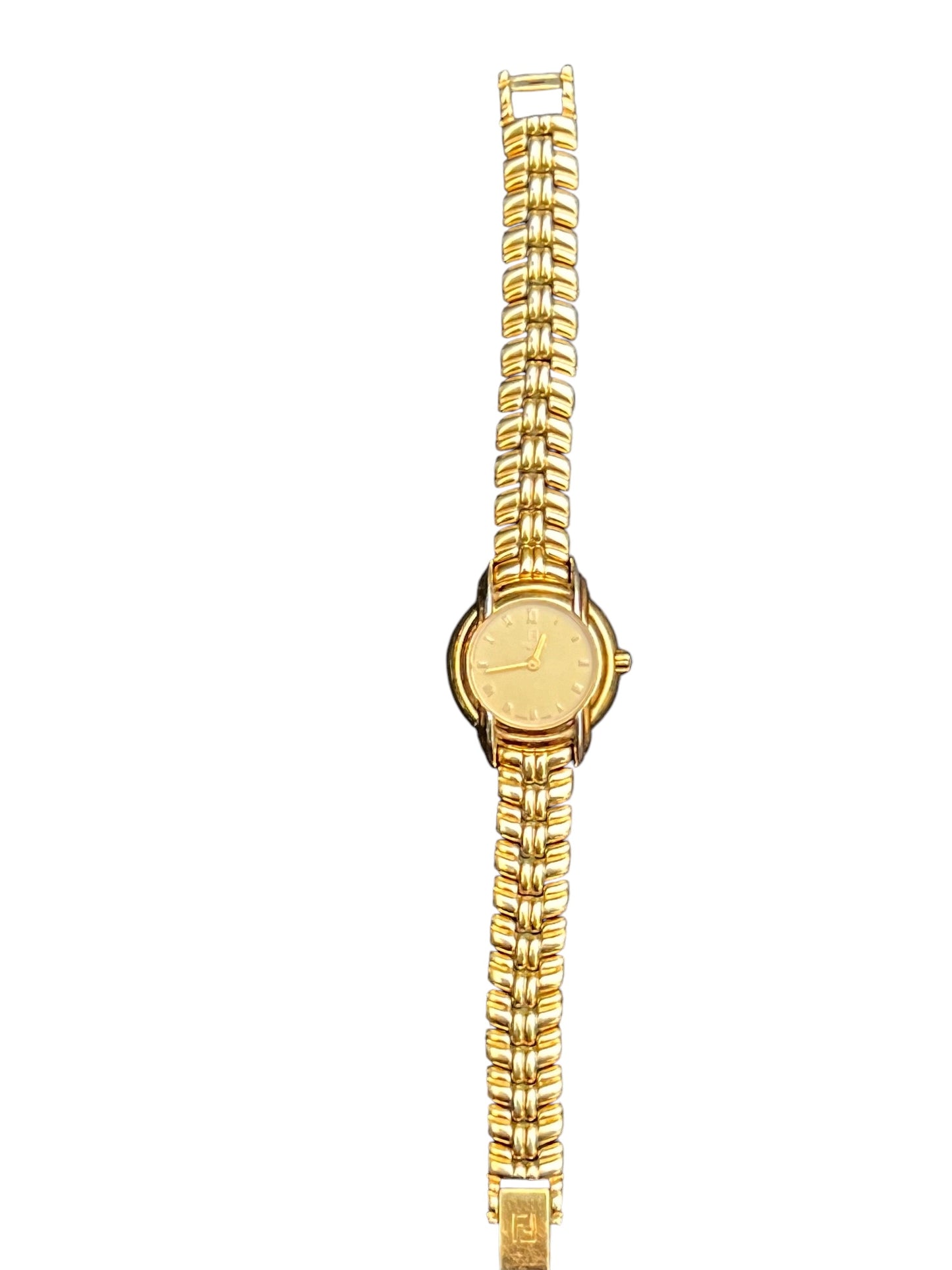 Exquisite vintage Fendi 300L Swiss quartz women's ladies dress cocktail gold-plated watch