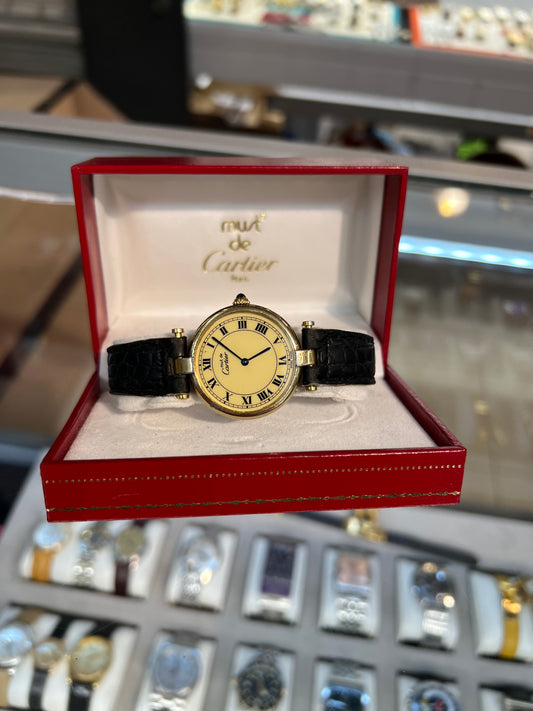 Vintage Cartier Must De Vendome Dress Watch