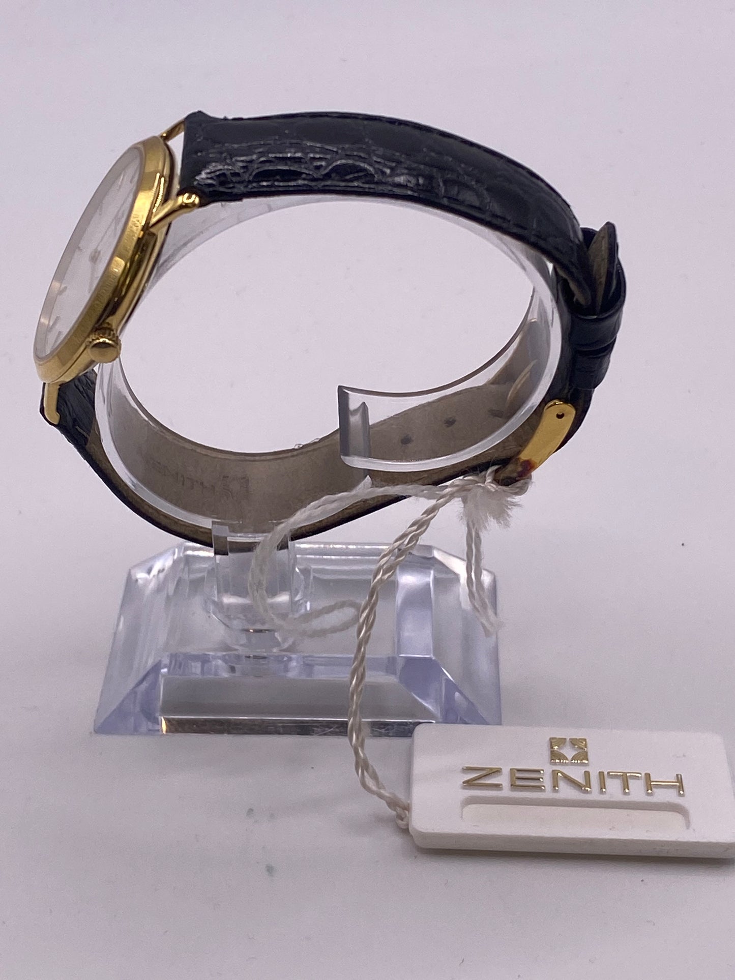 Vintage Zenith Manual Wind Mechanical Gold Plated Dress Watch With  Box & Papers