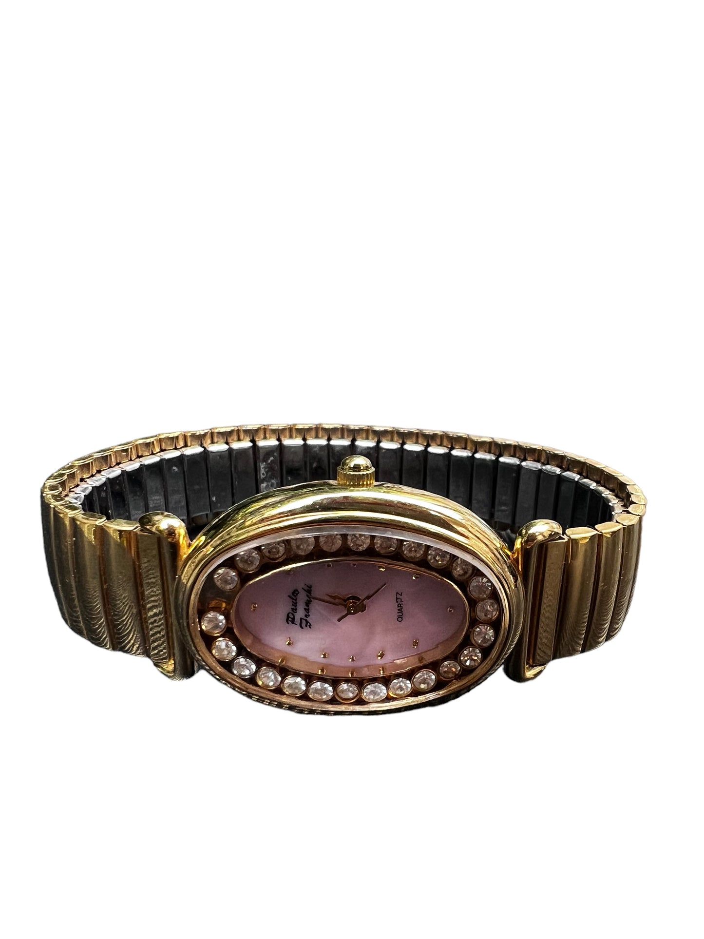 Unusual vintage Paulo Franchi gold plated ladies cocktail dress watch