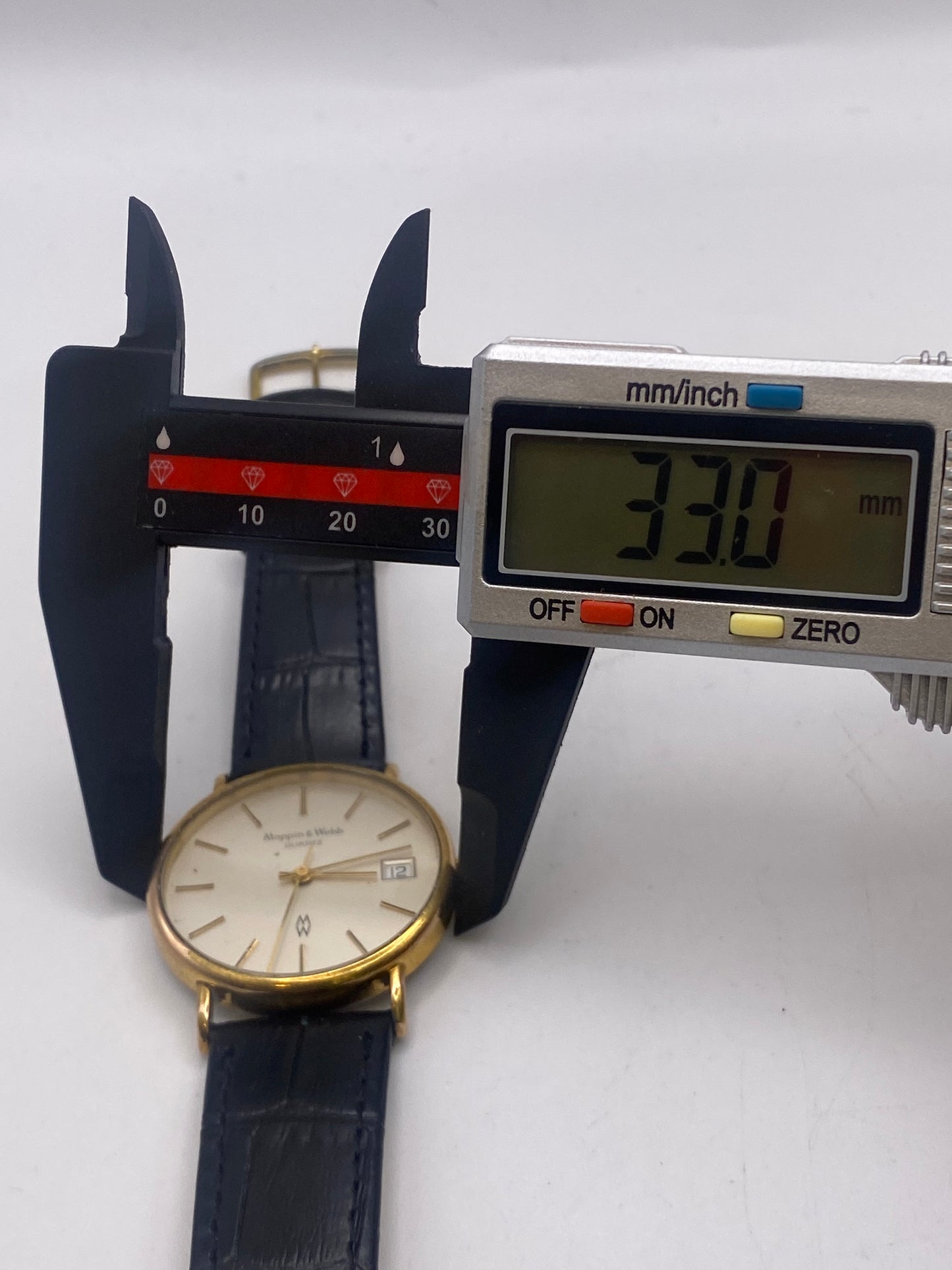 Vintage Mappin & Webb Gold Plated Gents Quartz Dress Watch