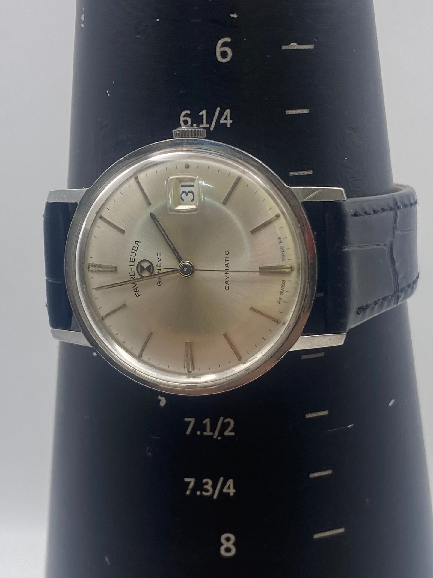 Vintage Favre-Leuba Gents Stainless Steel Automatic Mechanical Dress Watch