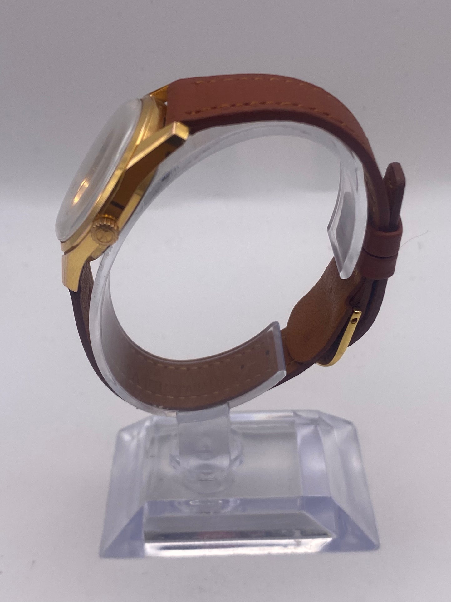 Vintage Favre-Leuba Gents Silver Dial Gold Plated Manual Wind Mechanical Dress Watch