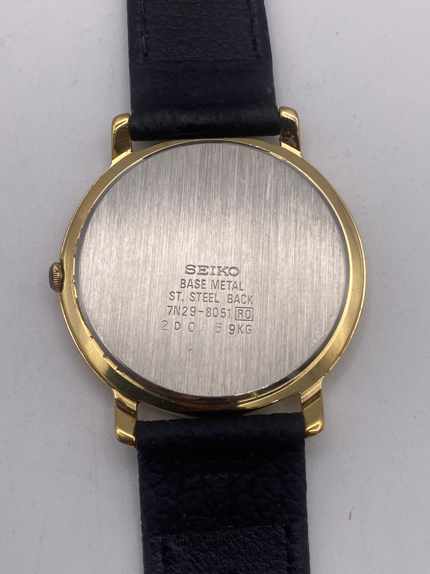 Vintage Seiko Gents Gold Plated Quartz Dress Watch