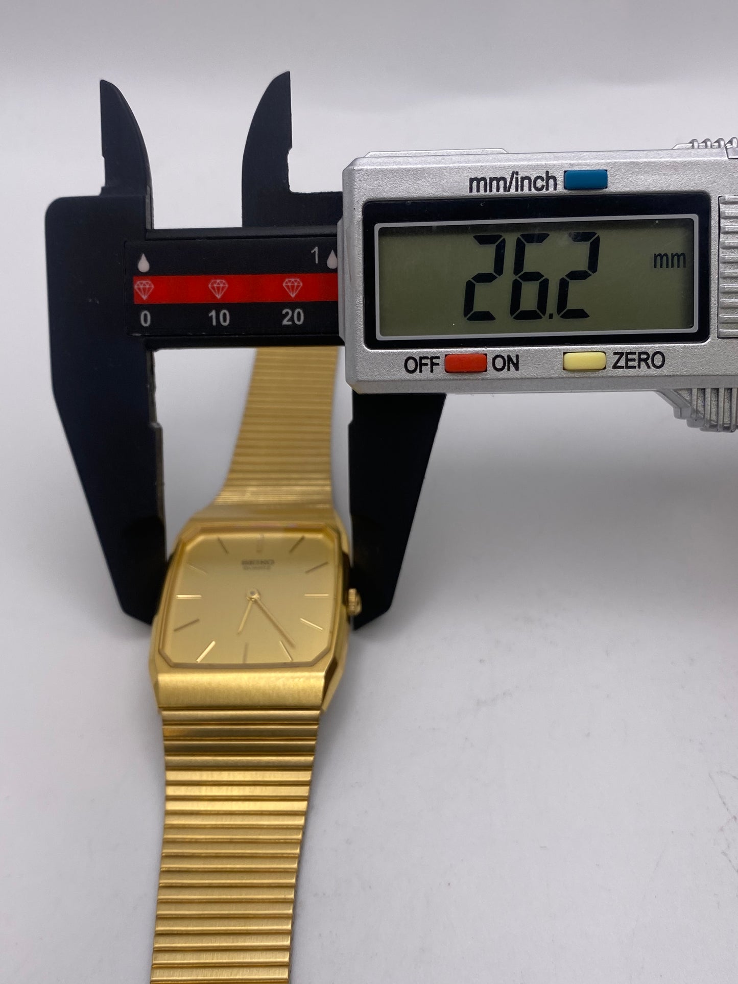 Vintage Gents Seiko Quartz Stainless Steel Gold Plated Dress Watch