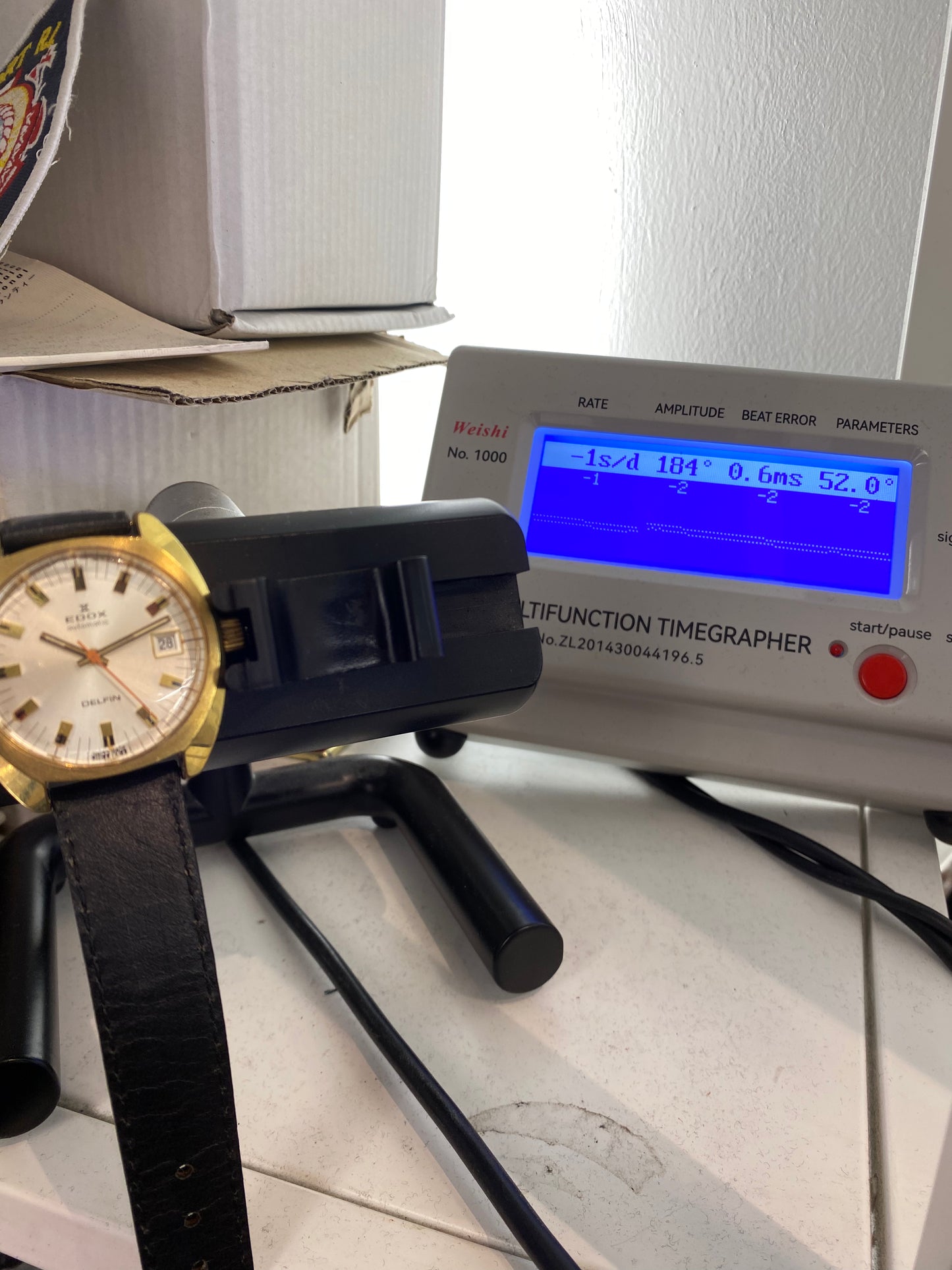 Vintage Gents Edox Delfin Gold Plated Automatic Mechanical Dress Watch