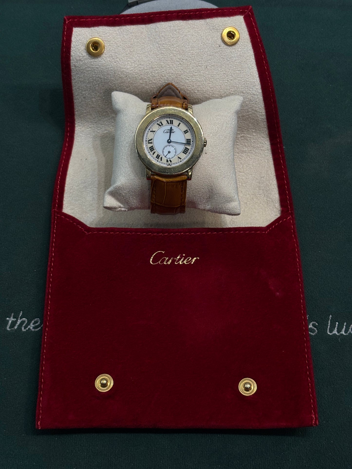 Vintage Gents Must de Cartier Ronde Quartz