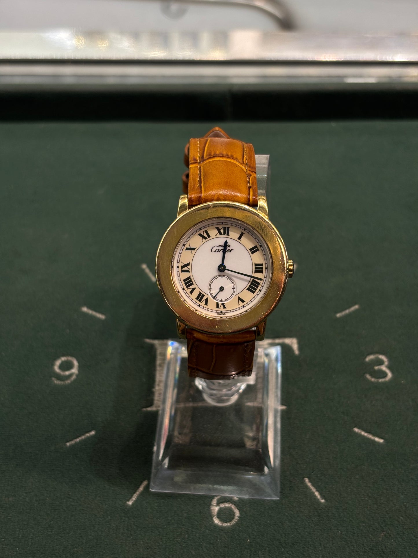 Vintage Gents Must de Cartier Ronde Quartz