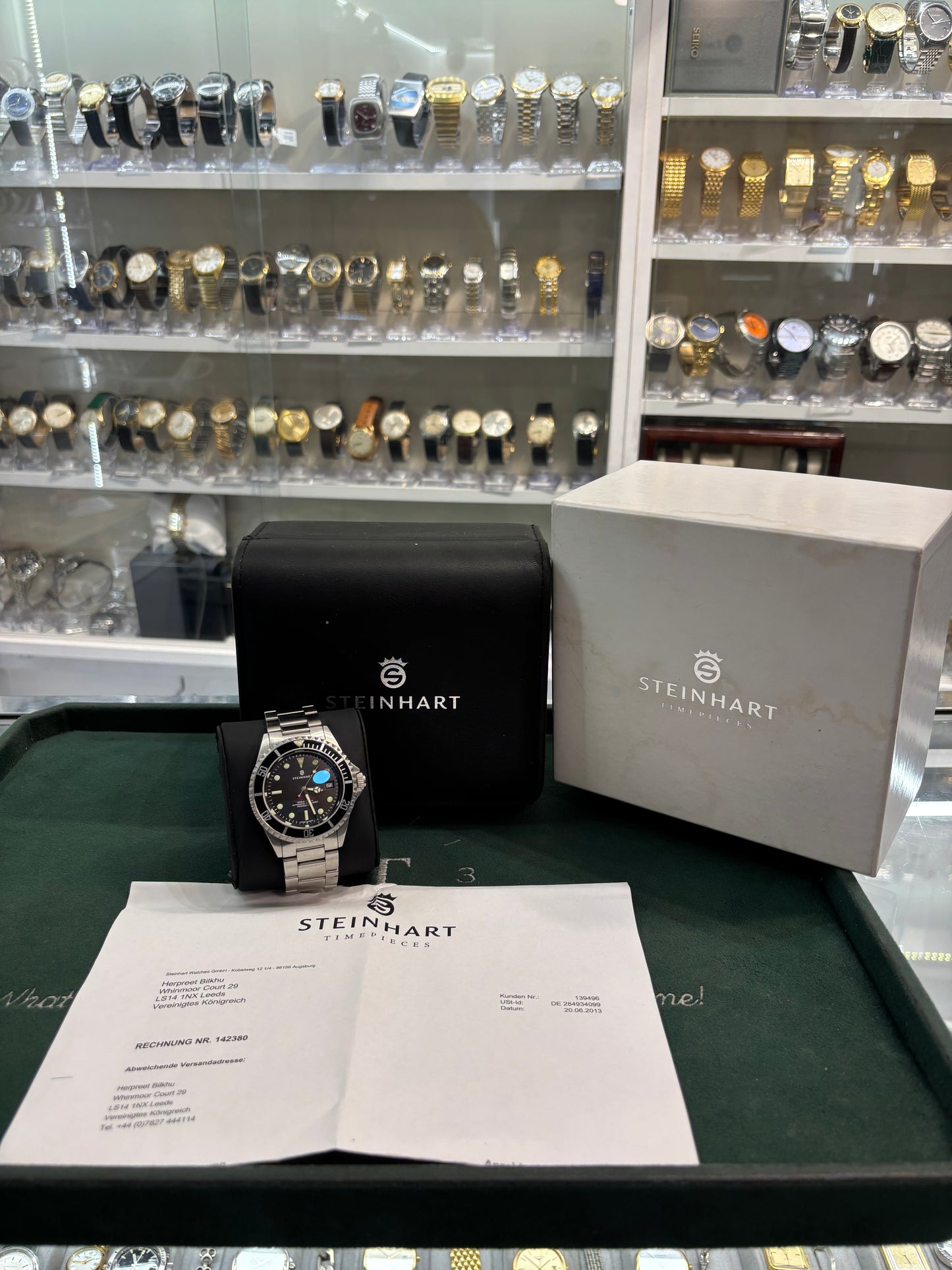 Gents Automatic Steinhart Ocean One Vintage Red