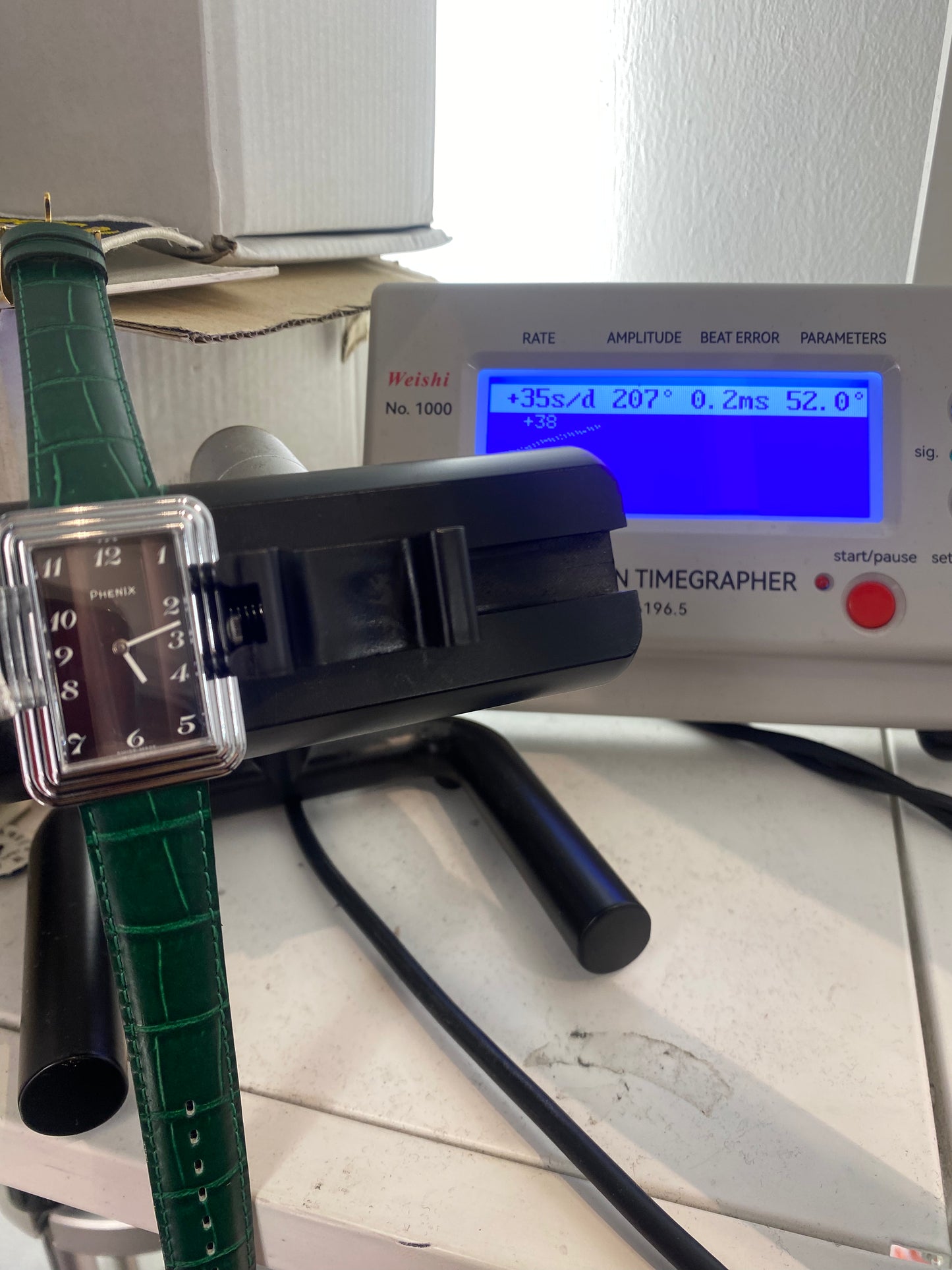 Vintage NOS Gents Phenix Manual Wind Mechanical Dress Watch Brown Dial