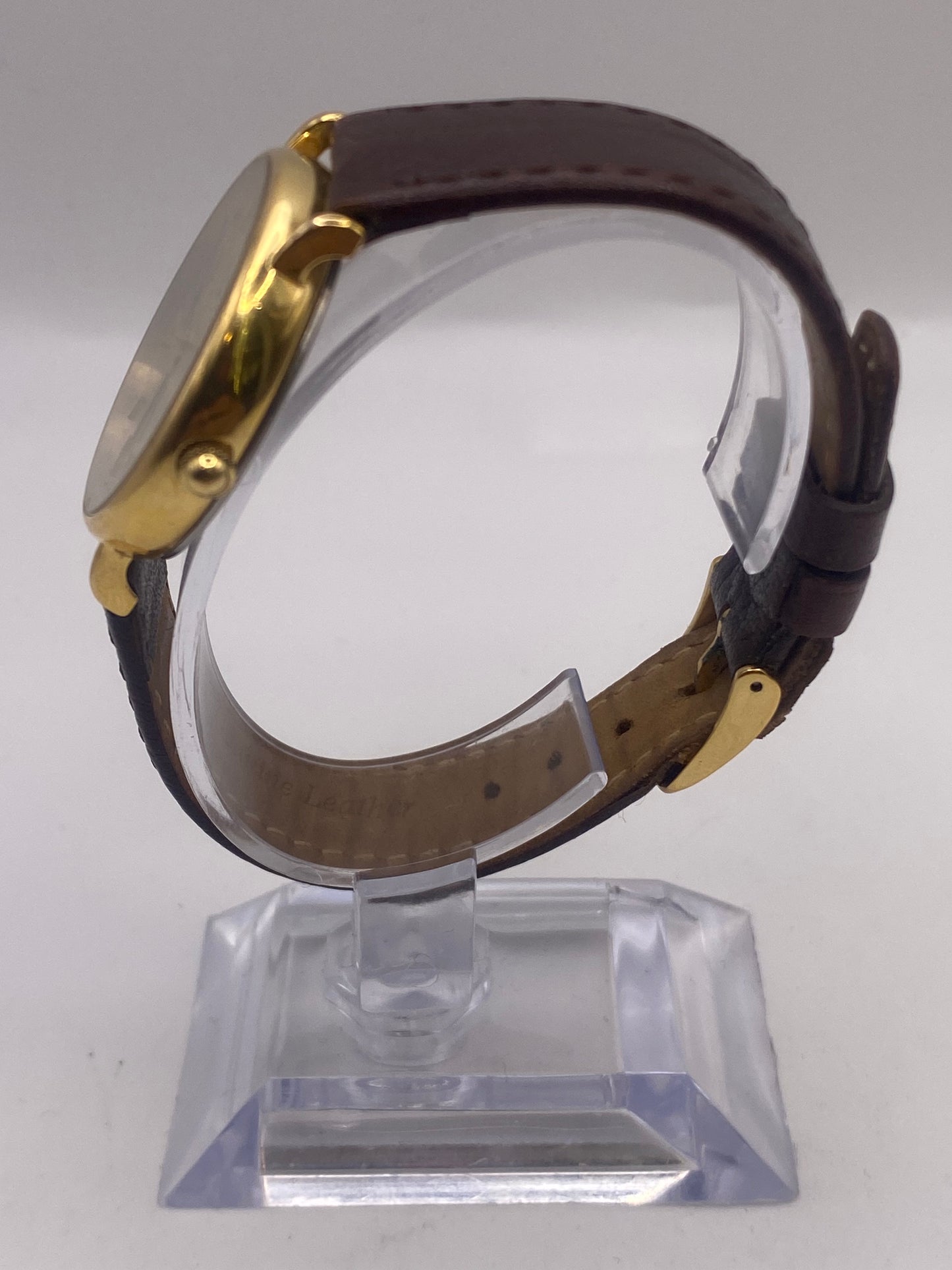 Vintage Gents Longines Gold Plated Quartz Dress Watch Box & Papers