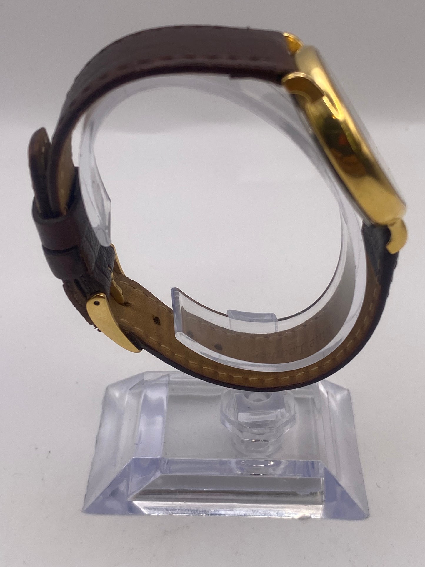 Vintage Gents Longines Gold Plated Quartz Dress Watch Box & Papers