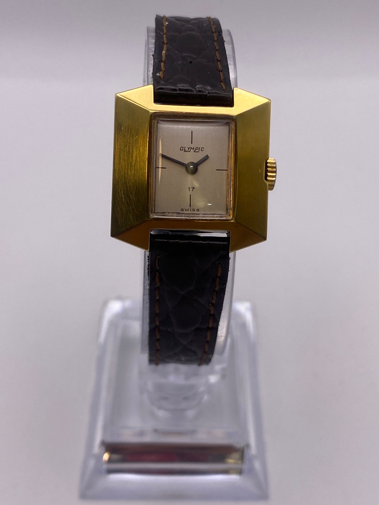 Vintage Olympic Manual Wind Mechanical Gold Plated Dress Watch