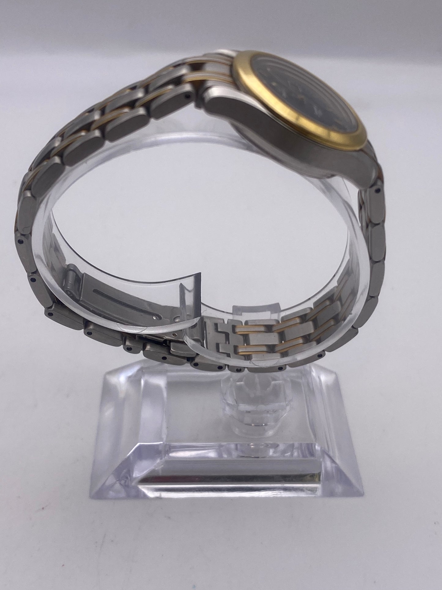 Vintage Ladies Omega Seamaster Stainless Steel & 18ct Gold Sports Watch