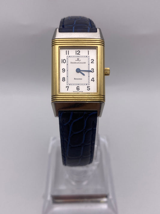 Jaeger-LeCoultre Reverso Quartz 18ct Gold & Stainless Steel Dress Watch With Box 20MM X 33MM
