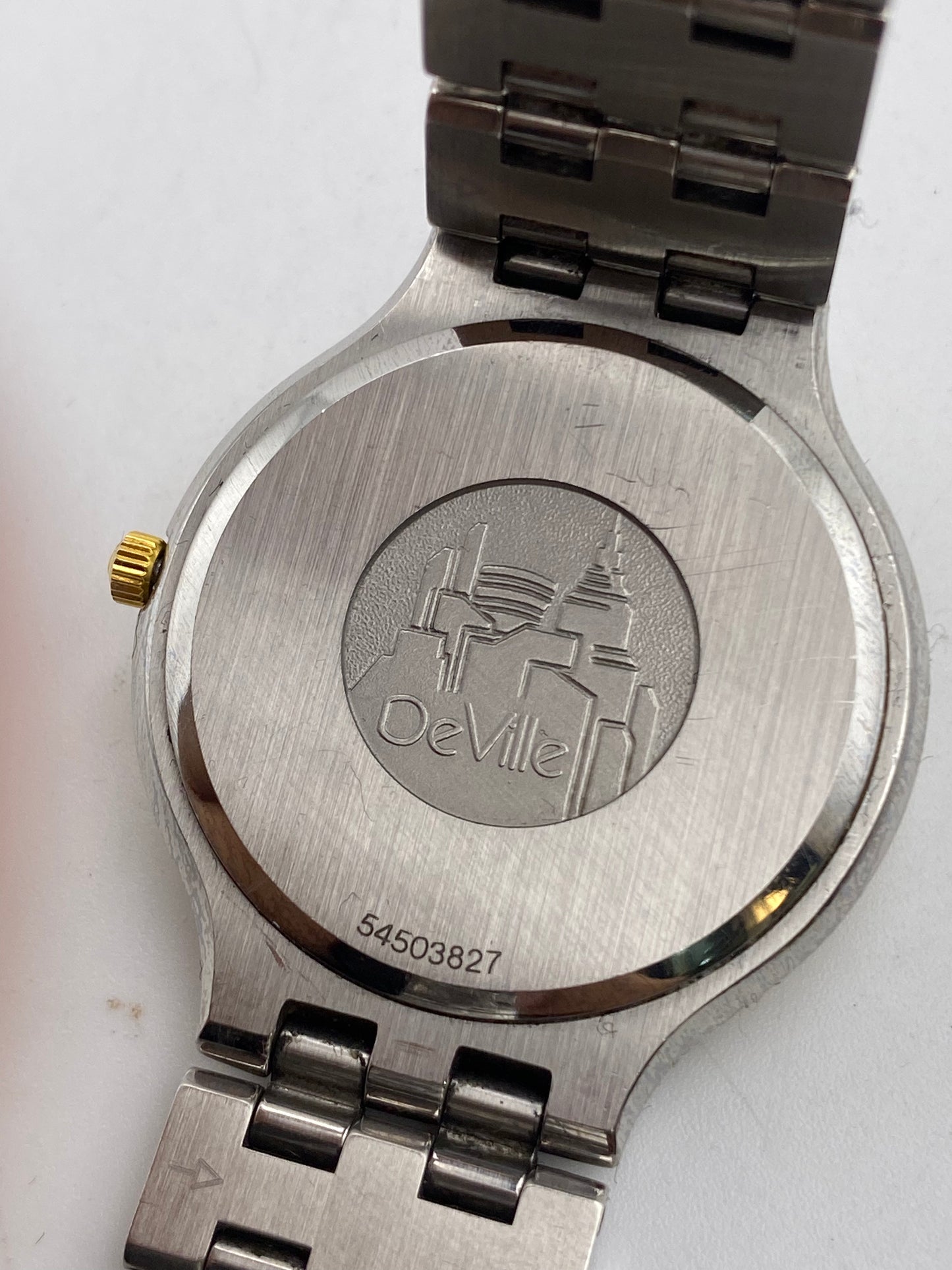 Vintage Omega De Ville Gents Quartz Two Tone Dress Watch