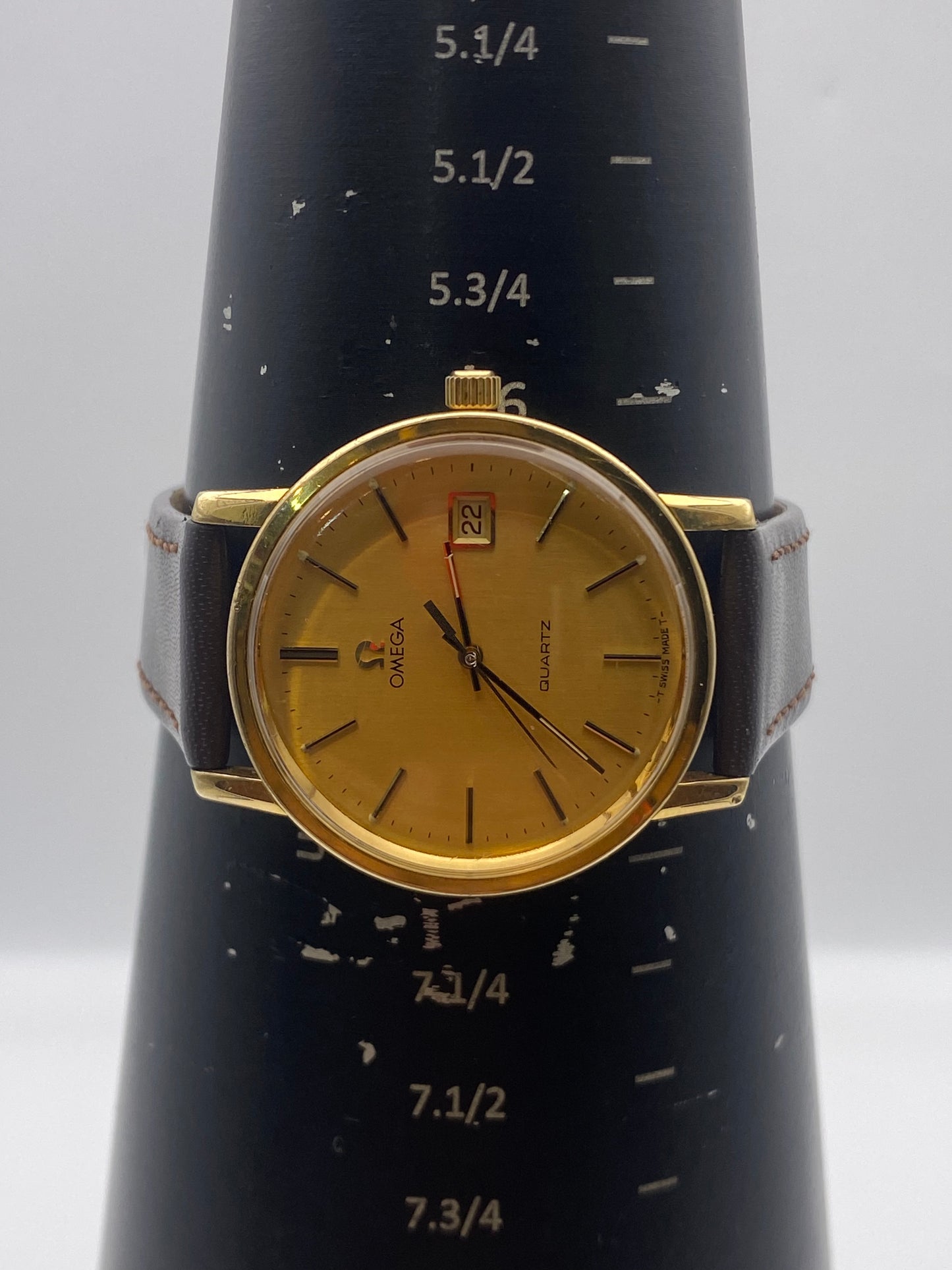 Vintage Omega Gold Plated Quartz cal.1342 Circa 1981 with Papers