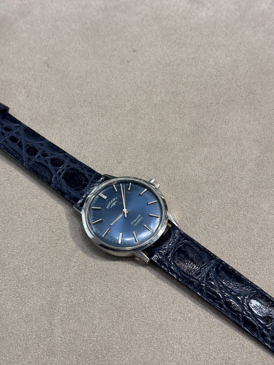 Vintage Gents Manual Wind Mechanical Rotary With Original Box