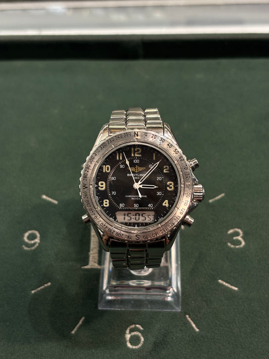 Vintage Gents Quartz Breitling Intruder Chronograph Réveil