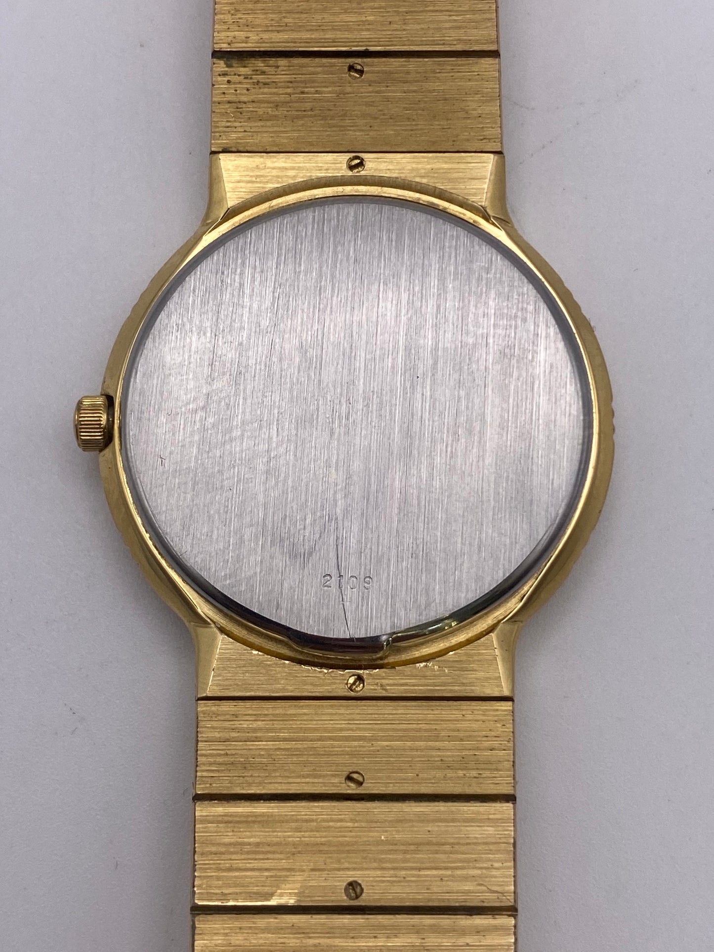 Vintage Rotary Gents Gold Plated Dress Watch With Box
