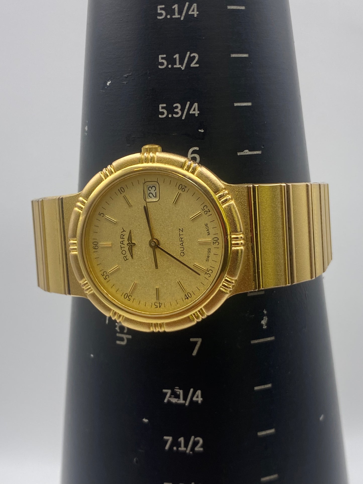 Vintage Rotary Gents Gold Plated Dress Watch With Box