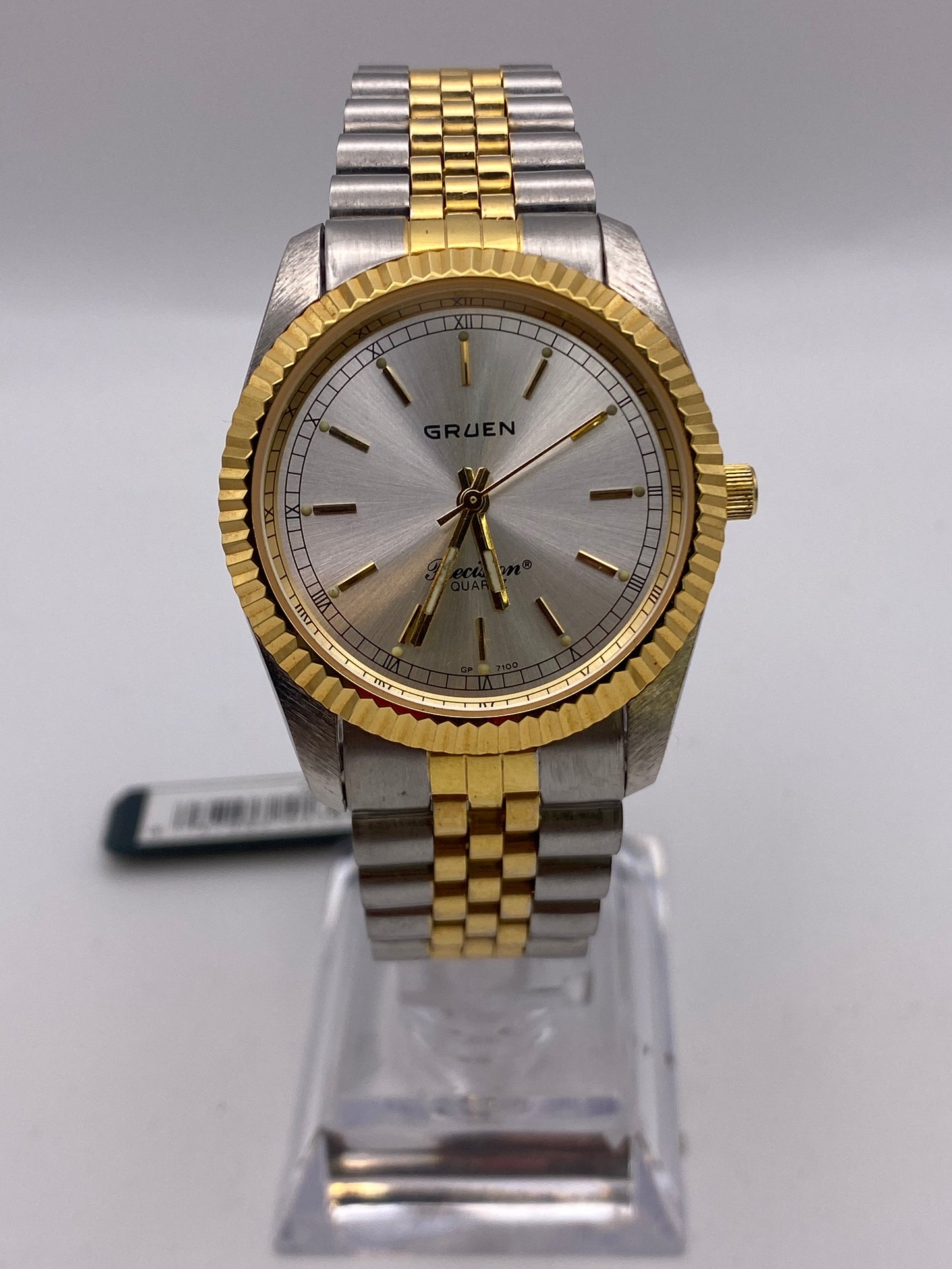 Gents Gruen Two Tone Quartz Dress Watch With Box