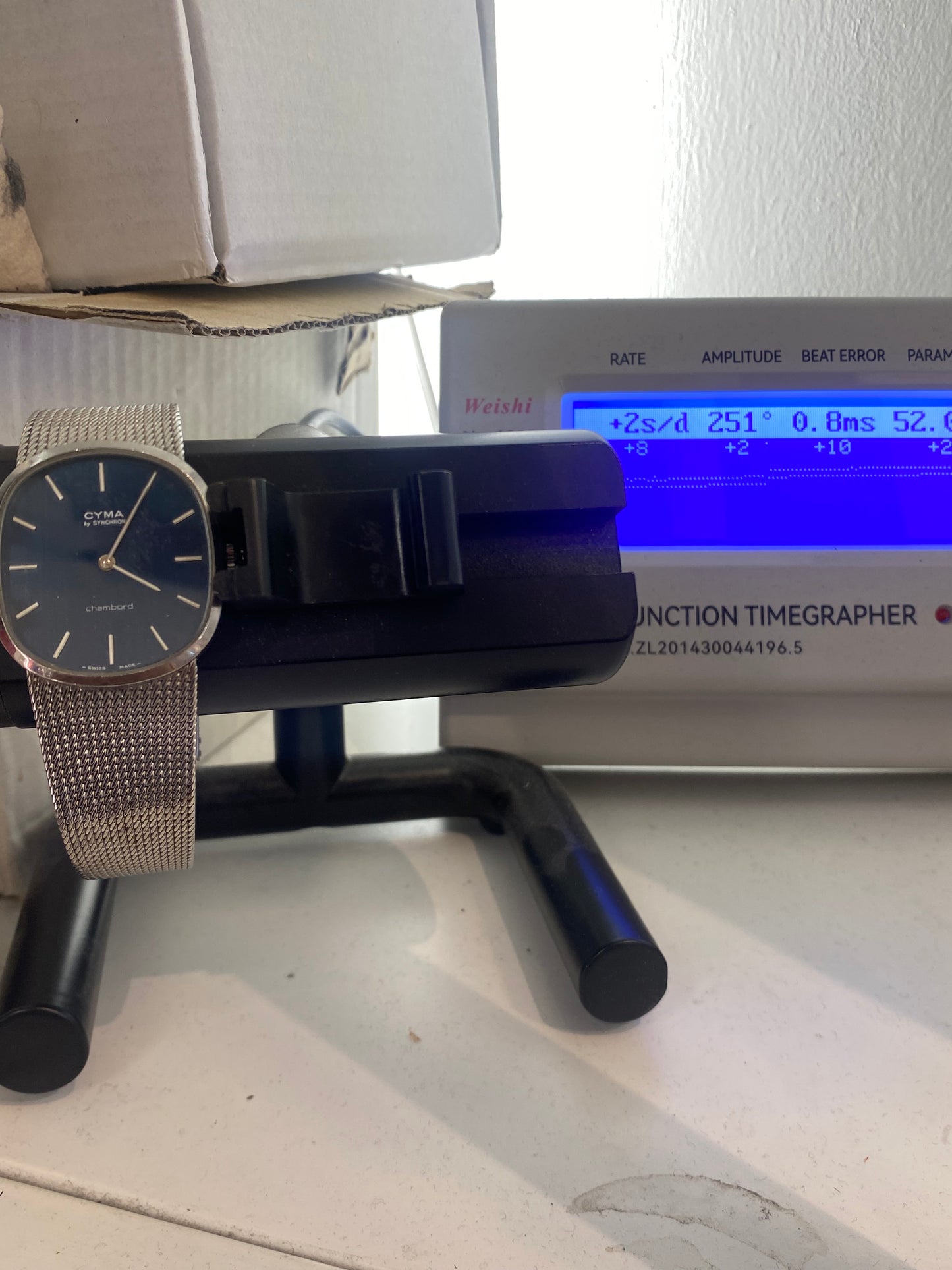 Vintage Cyma Chambond Gents Manual Wind Mechanical Dress Watch With Box